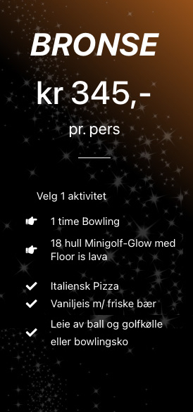 ○ Ja, takk! BRONSEpakke
