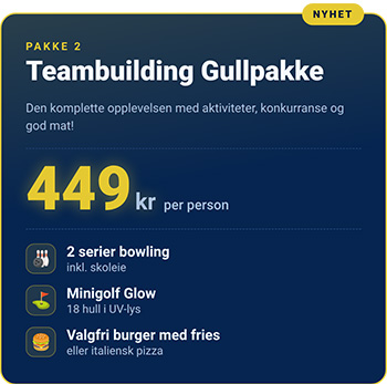 ○ Ja, takk! Teambuilding Gullpakke